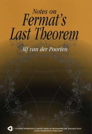 Notes on Fermat′s Last Theorem de A Van Der Poorten