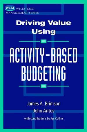 Driving Value Using Activity–Based Budgeting de JA Brimson