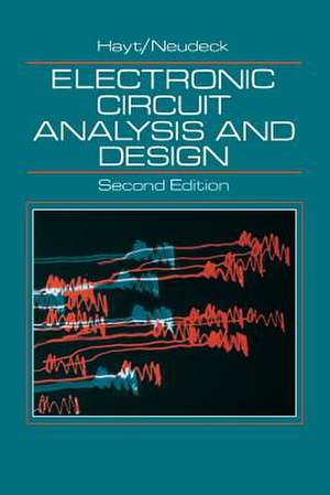 Electronic Circuit Analysis and Design 2e de WH Hayt