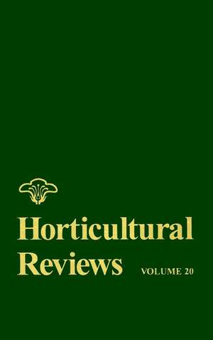 Horticultural Reviews V20 de J Janick