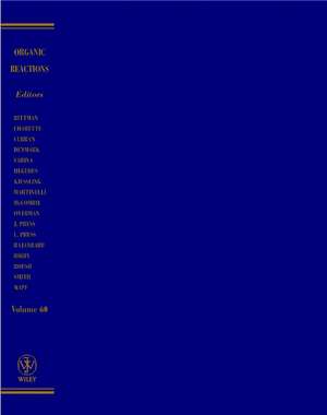 Organic Reactions V60 de LE Overman