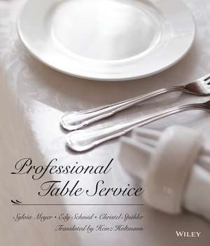 Professional Table Service de S. Meyer