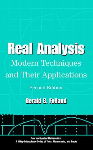 Real Analysis – Modern Techniques and Their tions, Second Edition de Gerald B. Folland