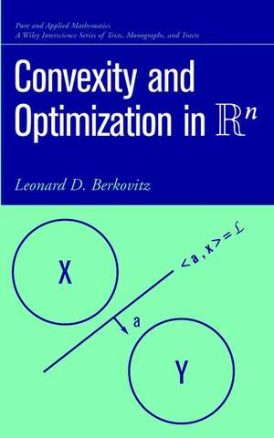 Convexity and Optimization in R–n de LD Berkovitz