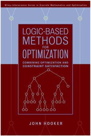 Logic–Based Methods for Optimization de J Hooker