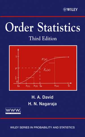 Order Statistics 3e de HA David