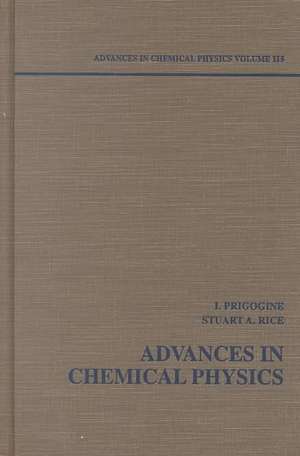 Advances Chem Physics V115 de Prigogine