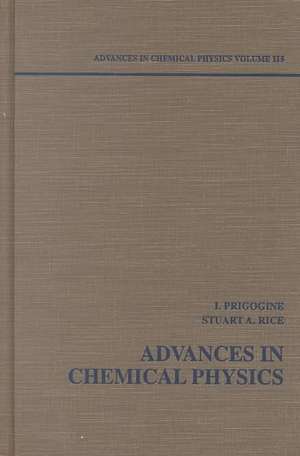 Advances in Chemical Physics V115 de I Prigogine