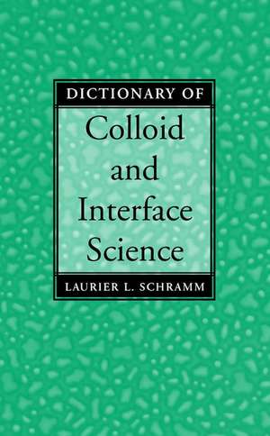 Dictionary Colloid Science de Schramm