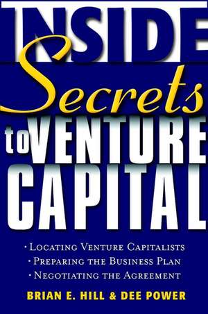 Inside Secrets to Venture Capital de BE Hill