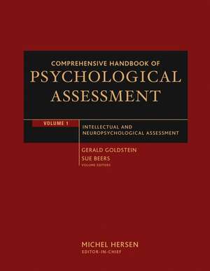 Comprehensive Handbook of Psychological Assessment – Intellectual and Neuropsychological Assessment V 1 de M. Hersen