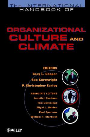 The International Handbook of Organizational Culture & Climate de CL Cooper