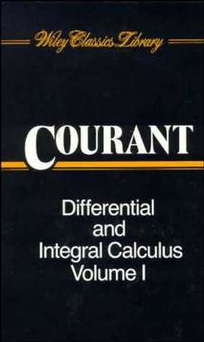 Differential and Integral Calculus 2V Set de R. Courant