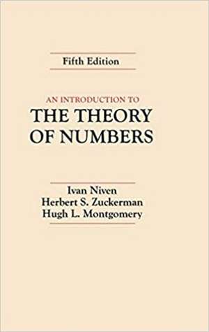 An Introduction to the Theory of Numbers 5e de I Niven