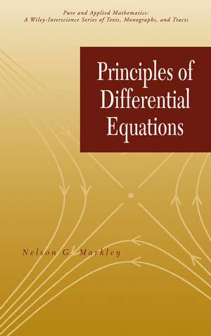 Principles of Differential Equations de NG Markley