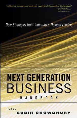 Next Generation Business Handbook de Subir Chowdhury