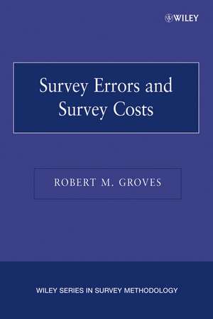 Survey Errors and Survey Costs de RM Groves