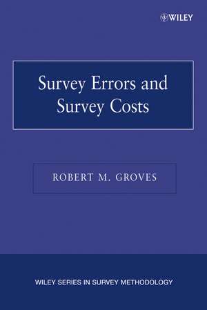 Survey Errors Survey Cost P de Robert M Groves