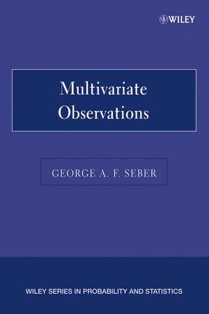 Multivariate Observations de GAF Seber