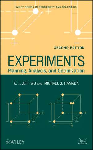 Experiments – Planning, Analysis, and Optimization 2e de CFJ Wu