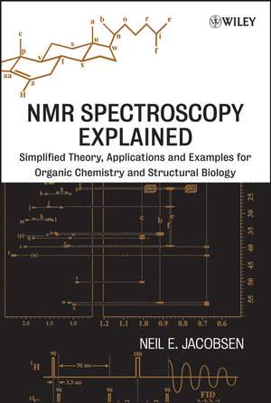 NMR Spectroscopy Explained – Simpified Theory, Applications and Examples for Organic Chemistry and Structural Biology de NE Jacobsen