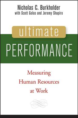 Ultimate Performance de Nicholas C Burkholder