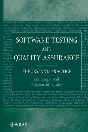 Software Testing and Quality Assurance de Kshirasagar Naik