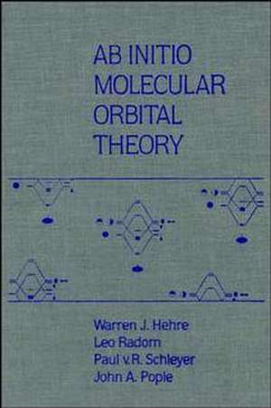 Ab Initio Molecular Orbital Theory de WJ Hehre