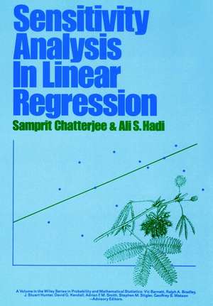 Sensitivity Analysis in Linear Regression de S Chatterjee