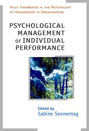 Psychological Management of Individual Performance de S Sonnentag