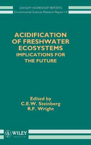 Dahlem ES14 Acidification of Freshwater Ecosystems – Implications for the Future de CEW Steinberg