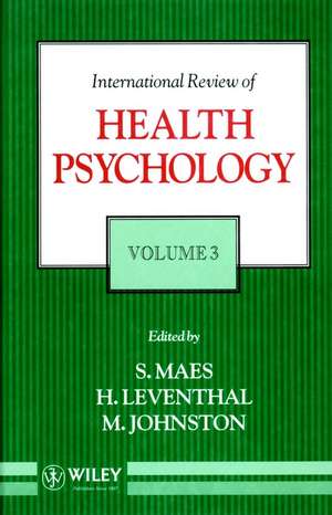 International Review of Health Psychology V 3 de S Maes