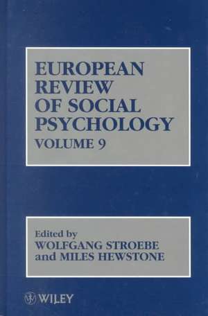 European Review of Social Psychology V 9 de W. Stroebe