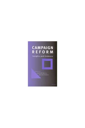 Campaign Reform: Insights and Evidence de Larry M. Bartels