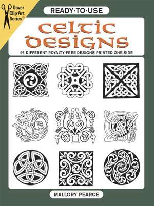 Ready-To-Use Celtic Designs: 96 Different Royalty-Free Designs Printed One Side de Mallory Pearce