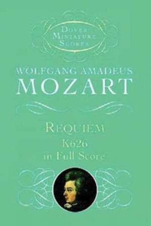 Requiem, K626, in Full Score de Wolfgang Amadeus Mozart