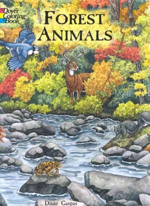 Forest Animals Coloring Book de Dianne Gaspas