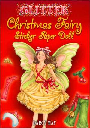 Glitter Christmas Fairy Sticker Paper Doll de Darcy May