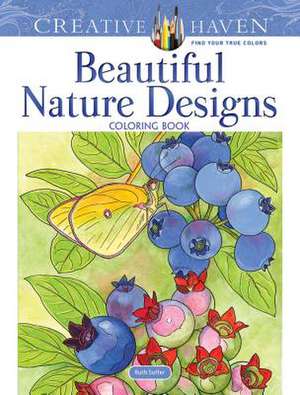 Creative Haven Beautiful Nature Designs Coloring Book de Soffer