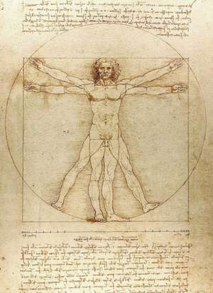 Vitruvian Man Notebook de Leonardo Da Vinci