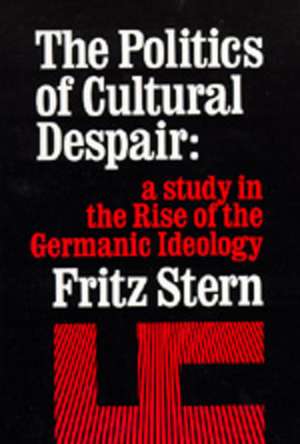 Politics Cultural Despair de Stern