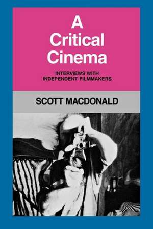 A Critical Cinema 1 (Paper) de Macdonald