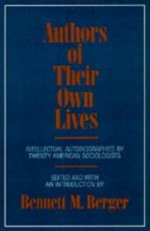 Authors of their Own Lives (Paper) de Berger