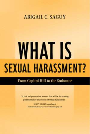 What is Sexual Harassment? – From Capitol Hill to the Sorbonne de Abigail C Saguy