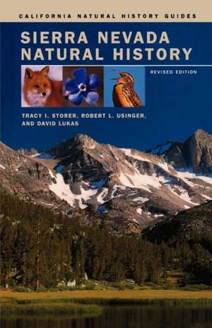 Sierra Nevada Natural History Revised Edition de Tracy I. Storer