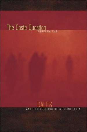 The Caste Question – Dalits and the Politics of Modern India de Anupama Rao