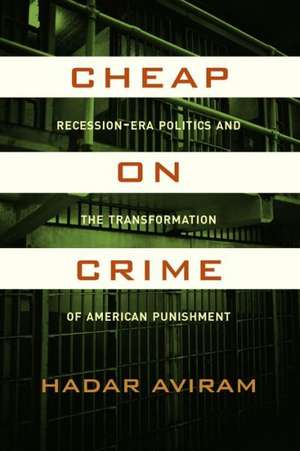 Cheap on Crime – Recession–Era Politics and the Transformation of American Punishment de Hadar Aviram