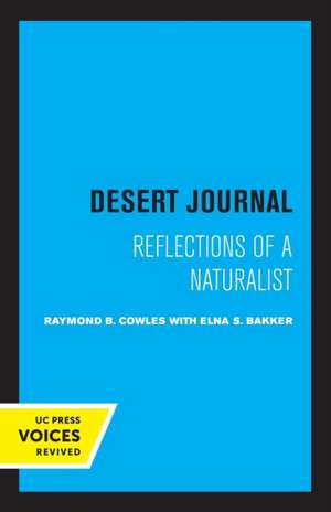 Desert Journal de Raymond B. Cowles