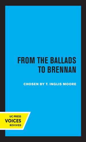 Poetry in Australia, Volume I – From the Ballads to Brennan de T. Inglis Moore