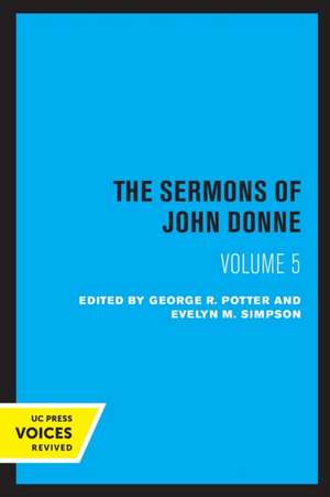 The Sermons of John Donne, Volume V de John Donne